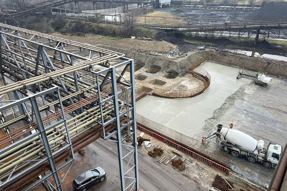 Lucrări de construcție si montare instalație de uscare șlam de gips în incinta Complexului Energetic Rovinari