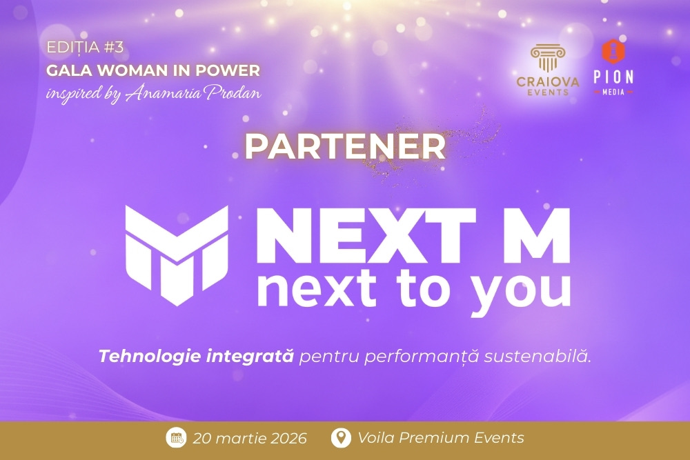 Next M, partener la Gala Woman in Power – Ediția 3